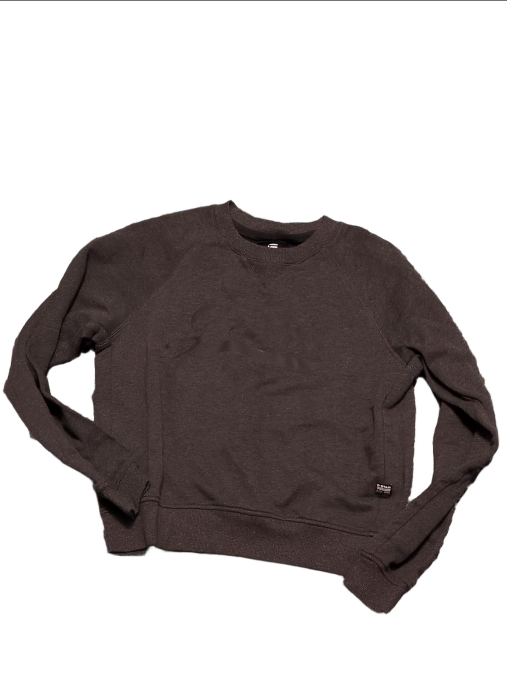 G-Star Raw Xula New Straight Long Sleeve Sweatshirts Gray/Black Size Medium